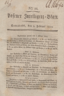 Posener Intelligenz-Blatt. 1822, Nro. 12 (9 Februar) + dod.