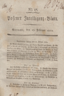 Posener Intelligenz-Blatt. 1822, Nro. 17 (27 Februar) + dod.