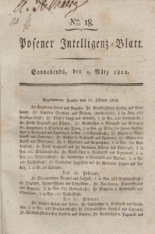 Posener Intelligenz-Blatt. 1822, Nro. 18 (2 März) + dod.