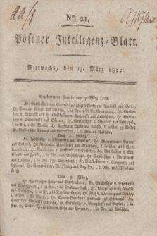 Posener Intelligenz-Blatt. 1822, Nro. 21 (13 März) + dod.