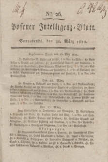 Posener Intelligenz-Blatt. 1822, Nro. 26 (30 März) + dod.