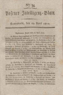 Posener Intelligenz-Blatt. 1822, nr 34 (27 April) + dod.