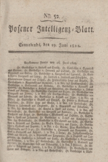 Posener Intelligenz-Blatt. 1822, Nro. 52 (29 Juni) + dod.
