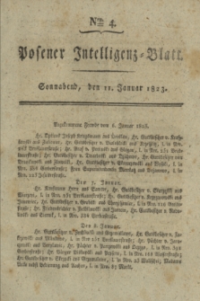 Posener Intelligenz-Blatt. 1823, Nro. 4 (11 Januar) + dod.