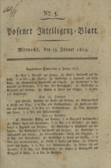 Posener Intelligenz-Blatt. 1823, Nro. 5 (15 Januar) + dod.