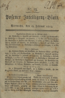 Posener Intelligenz-Blatt. 1823, Nro. 13 (12 Februar) + dod.