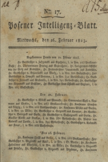 Posener Intelligenz-Blatt. 1823, Nro. 17 (26 Februar) + dod.