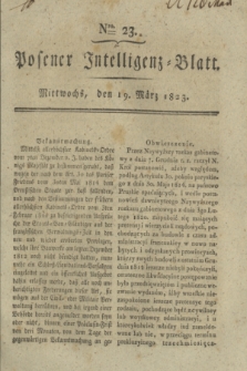 Posener Intelligenz-Blatt. 1823, Nro. 23 (19 März) + dod.