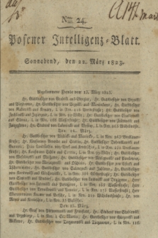 Posener Intelligenz-Blatt. 1823, Nro. 24 (22 März) + dod.