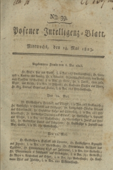 Posener Intelligenz-Blatt. 1823, Nro. 39 (14 Mai) + dod.