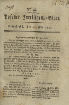 Posener Intelligenz-Blatt. 1823, Nro. 42 (24 Mai) + dod.