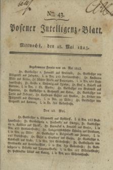 Posener Intelligenz-Blatt. 1823, Nro. 43 (28 Mai) + dod.