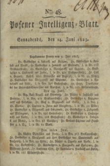 Posener Intelligenz-Blatt. 1823, Nro. 48 (14 Juni) + dod.