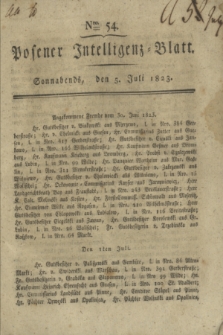 Posener Intelligenz-Blatt. 1823, Nro. 54 (5 Juli) + dod.