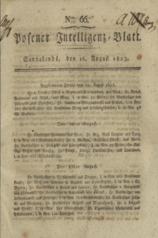 Posener Intelligenz-Blatt. 1823, Nro. 66 (16 August) + dod.