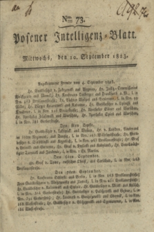 Posener Intelligenz-Blatt. 1823, Nro. 73 (10 September) + dod.