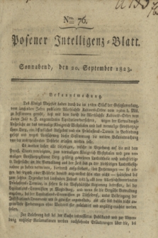 Posener Intelligenz-Blatt. 1823, Nro. 76 (20 September) + dod.