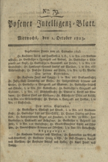 Posener Intelligenz-Blatt. 1823, Nro. 79 (1 October) + dod.