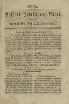 Posener Intelligenz-Blatt. 1823, Nro. 80 (4 October) + dod.