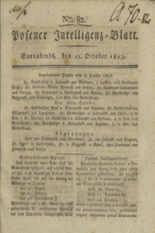 Posener Intelligenz-Blatt. 1823, Nro. 82 (11 October) + dod.