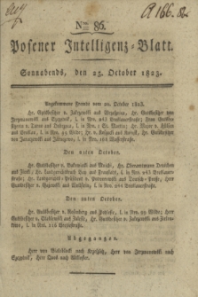 Posener Intelligenz-Blatt. 1823, Nro. 86 (25 October) + dod.