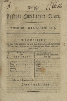 Posener Intelligenz-Blatt. 1823, Nro. 98 (6 December) + dod.