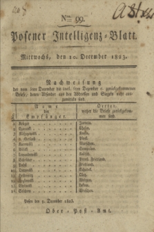 Posener Intelligenz-Blatt. 1823, Nro. 99 (10 December) + dod.