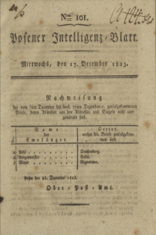 Posener Intelligenz-Blatt. 1823, Nro. 101 (17 December) + dod.
