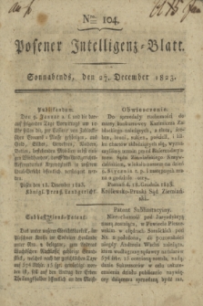 Posener Intelligenz-Blatt. 1823, Nro. 104 (27 December) + dod.