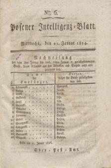 Posener Intelligenz-Blatt. 1824, Nro. 6 (21 Januar) + dod.