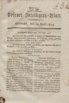 Posener Intelligenz-Blatt. 1824, Nro. 34 (28 April) + dod.