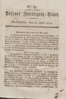 Posener Intelligenz-Blatt. 1824, Nro. 51 (26 Juni) + dod.