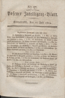 Posener Intelligenz-Blatt. 1824, Nro. 57 (17 Juli) + dod.