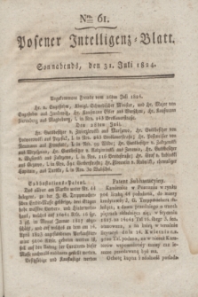 Posener Intelligenz-Blatt. 1824, Nro. 61 (31 Juli) + dod.