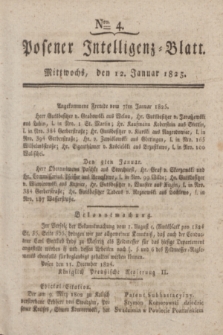 Posener Intelligenz-Blatt. 1825, Nro. 4 (12 Januar) + dod.