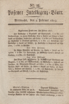 Posener Intelligenz-Blatt. 1825, Nro. 12 (9 Februar) + dod.