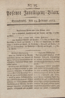 Posener Intelligenz-Blatt. 1825, Nro. 15 (19 Februar)