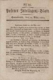 Posener Intelligenz-Blatt. 1825, Nro. 21 (12 März) + dod.