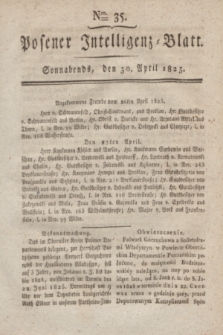 Posener Intelligenz-Blatt. 1825, Nro. 35 (30 April) + dod.