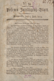 Posener Intelligenz-Blatt. 1825, Nro. 54 (6 Juli) + dod.