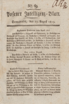 Posener Intelligenz-Blatt. 1825, Nro. 69 (27 August) + dod.