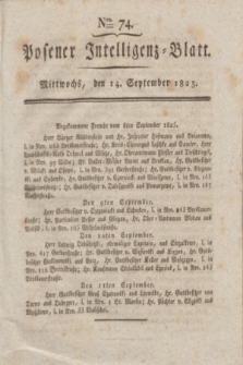 Posener Intelligenz-Blatt. 1825, Nro. 74 (14 September) + dod.