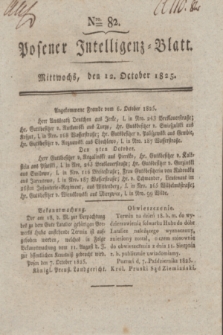 Posener Intelligenz-Blatt. 1825, Nro. 82 (12 October) + dod.