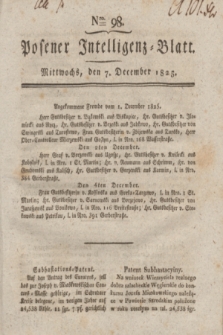 Posener Intelligenz-Blatt. 1825, Nro. 98 (7 December) + dod.