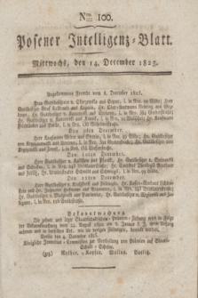 Posener Intelligenz-Blatt. 1825, Nro. 100 (14 December) + dod.