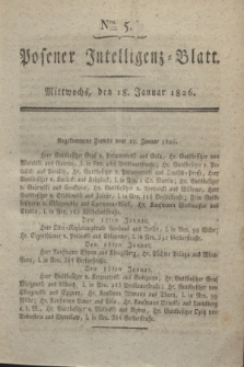 Posener Intelligenz-Blatt. 1826, Nro. 5 (18 Januar) + dod.