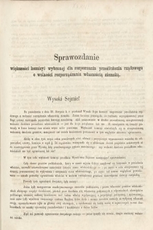 [Kadencja II, sesja II, al. 36] Alegata do Sprawozdań Stenograficznych z Drugiej Sesji Drugiego Peryodu Sejmu Galicyjskiego z roku 1868. Alegat 36