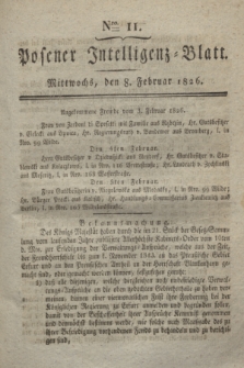 Posener Intelligenz-Blatt. 1826, Nro. 11 (8 Februar) + dod.
