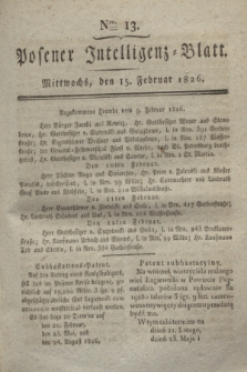 Posener Intelligenz-Blatt. 1826, Nro. 13 (15 Februar) + dod.