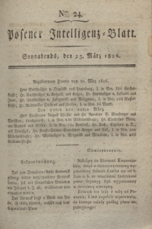Posener Intelligenz-Blatt. 1826, Nro. 24 (25 März) + dod.